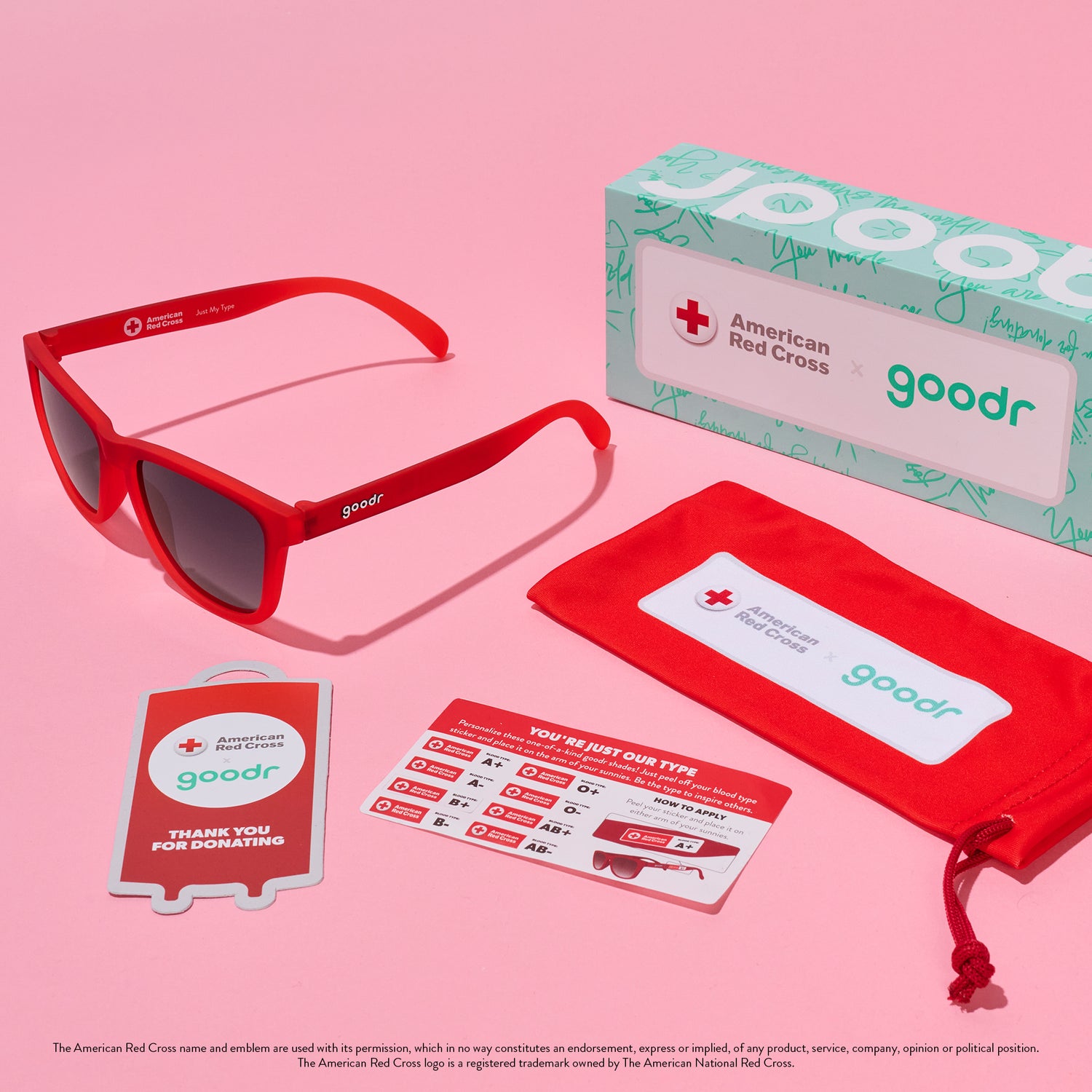 we partnered with the Red Cross