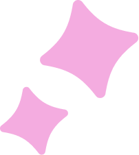 Two pink star icons on a white background.